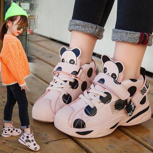 Children Casual Shoes Girls Sneakers Boy Breathable Pu Spring Autumn Fashion Kid Sports Shoes Child Non-slip Flats White Unisex