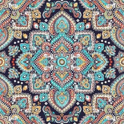 Mandala Flower DIY Cross Stitch Embroidery 11CT Kits Craft Needlework Set Cotton Thread Printed Canvas Home Decoration Sale