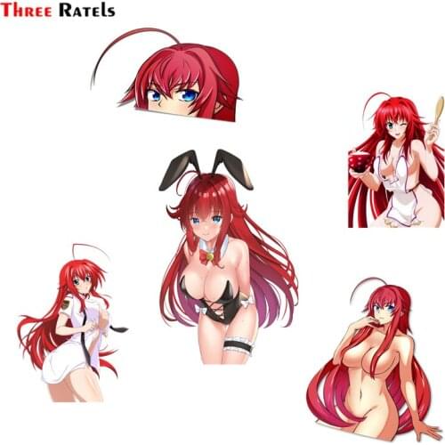 Three Ratels FC110 Rias Highschool DXD Hero Sexy Girl Peeker Decal Waterproof Body for Personality Car Sticker Suitable for Van
