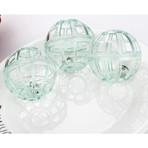 Outgeek Lattice Ball Cat Toy Lightweight Kitten Bell Toy Plastic Ball Funny Interactive Cats Toy Supplies 4cm Random Color