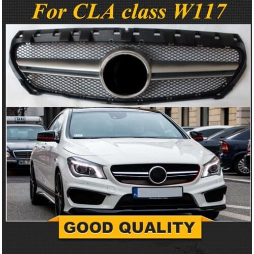 Front grill Suitable for Mercedes-Benz CLA class W117 Grille Diamond Grille CLA200 CLA250 CLA45 2013-15 2018+ without emblem