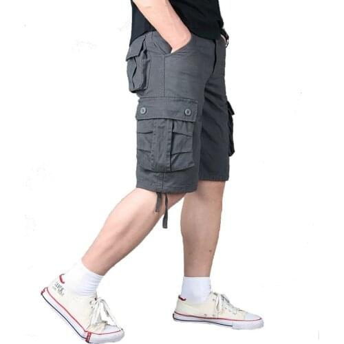 Plus Size 44 Knee Length Pantalones Cortos Hombre 2020 New Cargo Pants Mens Shorts For Men