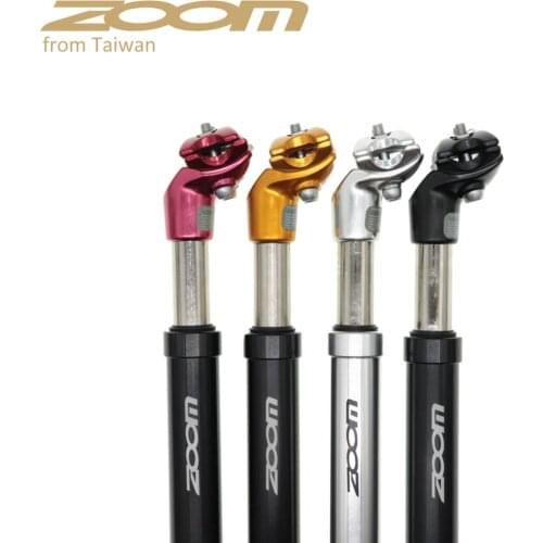 ZOOM Suspension bicycle seatpost 27.2/28.6/30.0/30.4/31.6/33.9*350MM seat post aluminium bike shock absorption Damping seat tube