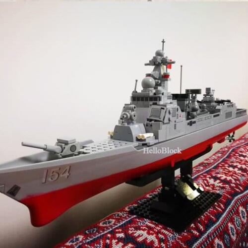 Sembo 105711 Destroyer Idea series 52D Missile Ship Guide Destroyer 3D modile diamond Bricks Building Blocks For Kids Gifts