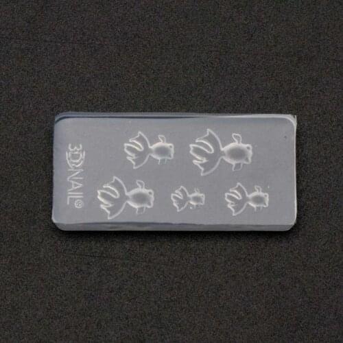 Cute Vivid Mini Size Goldfish Pendant Silicone Resin Mold Jewelry Making Tools