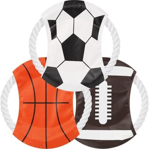 Sport Dog Toys For Small Dogs Training Flying Discs Pet Small Large Little Animal Interactive Chewing For French Bulldog Terrier