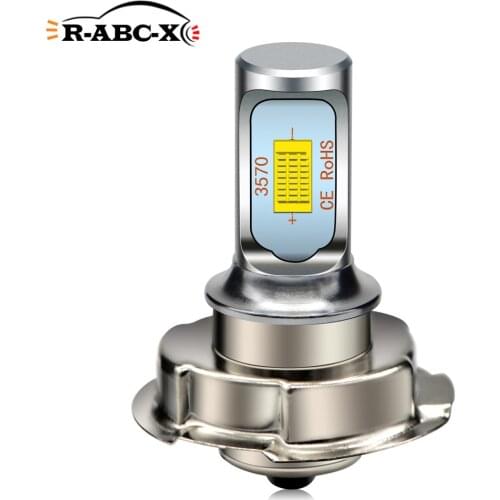 RUIANDSION 1Pcs p26s LED Scooter Speed Moped Healight Motorbike Harvester Fog Lamp 1200Lm COB 10V-30V 12V 24V 7.2W White 6000K