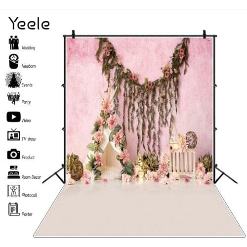 Yeele Newborn Baby Room Interior Tent Flower Birthday Portrait Backdrop Vinyl Photography Background For Photo Studio Photozone