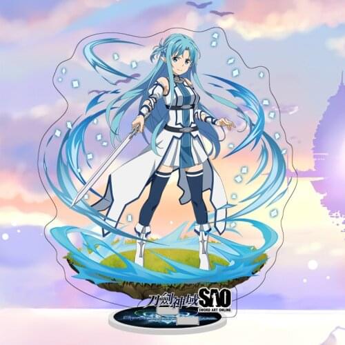Yuuki Asuna Action Figures Sword Art Online Anime Figure Acrylic Stand Model Toys Decoration Cosplay DIY Collection Anime Gifts