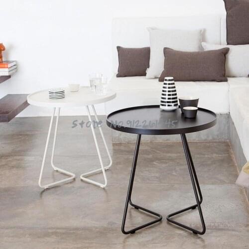 Iron Sofa Edge A Few Minimalist Living Room Side Table Round Creative Small Edge A Few Corners A Few Light Luxury Net Red Small