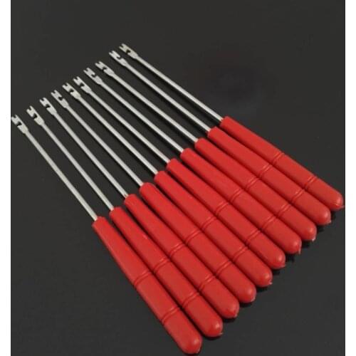 2Pcs Decoupling Device 14.5cm Safety Extractor Out of Hook Picker Lures Lines Fishing Tackle Hook Remover Metal Steel Tools