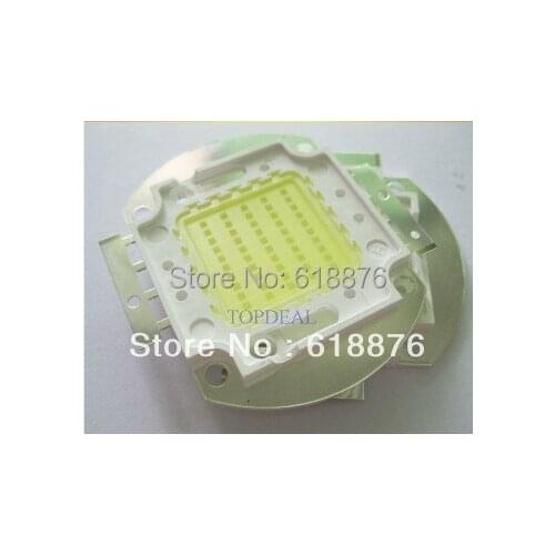 Free shippin 2pcs/lot 50W High Power led chip, SMD 50W led, 25000- 30000K , DC 30-34V, 1700mA 45Mil
