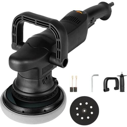 Electric Polisher Car Polishing Machine 220V 1250W 15mm Shock Polishing Machine Six Speed Stepless Polisher Car Waxing Machine