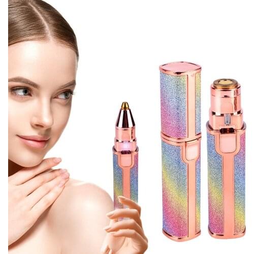 2In1 Electric Epilator Eyebrow Trimmer Makeup Painless Bikini Depilator Mini Shaver Razors Lady Portable Face Body Hair Remover