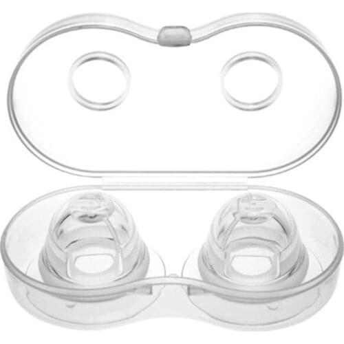 G2AD 1 Pair Silicone Nipple Corrector Painless Nipple Sucker Puller Aspirator for Correction Flat Inverted Nipples