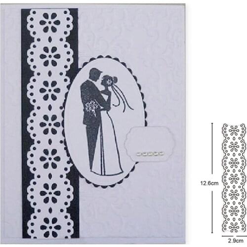 Lace Border Background Metal cutting dies craft cutting die embossing stencil for handmade Paper card making scrapbooking