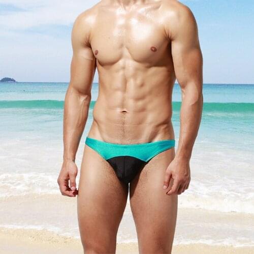 Summer men swim briefs sport beach swimming surfing underwear sexy low waist bikini swimwear swimsuit nylon sunga bathing suit
