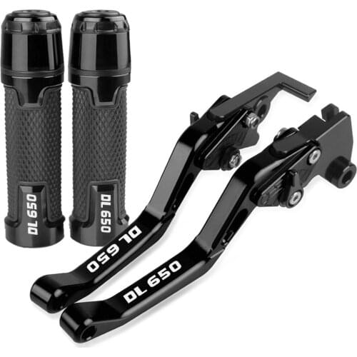 Motorcycle aluminum Accessories Handle Grips Handlebar Short Brake Clutch Lever For SUZUKI DL650 VSTROM 2011-2018 2016 2017 18