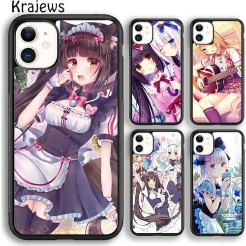 Krajews Vanilla NEKOPARA Anime Soft Phone Case Cover For iPhone 5s SE 6s 7 8 plus X XR XS 11 12 pro max Samsung Galaxy S8 S9 S10