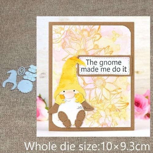 New Design Craft Metal stencil mold Cutting Dies Cute dwarf decoration scrapbook die cuts Album Paper Card Craft Embossing