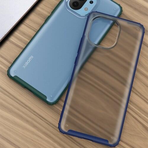 Anti-fall Shockproof Case For Xiaomi Mi 11 Case Silicone Frame Hard Plastic Translucent Cover For Xiaomi Mi11