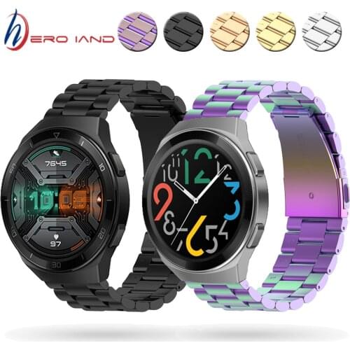 For Huawei Watch GT 2e Strap Stainless Steel Metal Band for huawei watch GT 2 46mm Bracelet Watchband For huawei gt2e strap