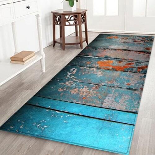 Wood Pattern Doormat Hallway Carpets Area Rugs for Bedroom Carpet Kitchen Bathroom Anti-Slip Floor Mats Alfombras Para Sala