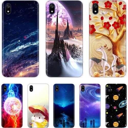 Redmi 7A Silicone Case For Xiaomi Redmi 7A Silicon Cartoon Cover For Xiaomi Redmi 7 Cases For Xiomi Redmi 7A Phone shell bumper