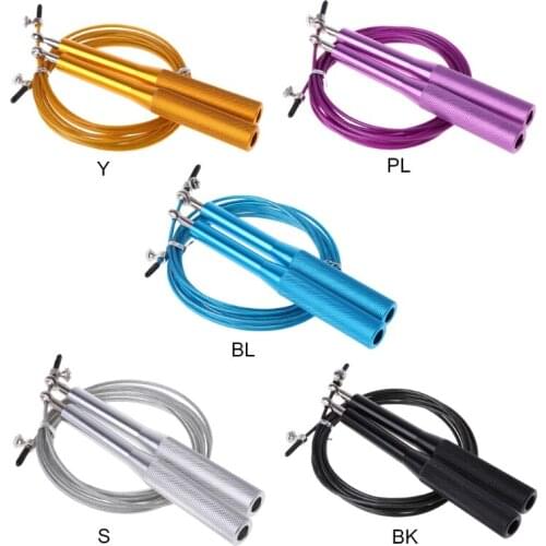 Speed Jump Rope Steel Wire 360° Bearing Skipping Rope Gym MMA Boxing Training Adjustable Jump Rope