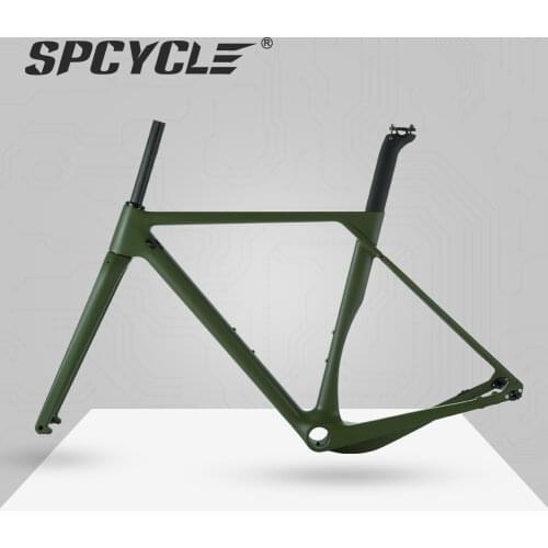 Spcycle 2020 New Carbon Gravel Bike Frame 700*40C Carbon Cyclocross Bicycle Frame Disc Brake Road Frameset 49/52/54/56cm