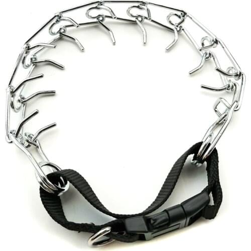 Stimulate Prong Training Dog Collar , Safe Effective No-Choke Pinch,Chrome-Plated for Maximum Strength, Not Rust or Break