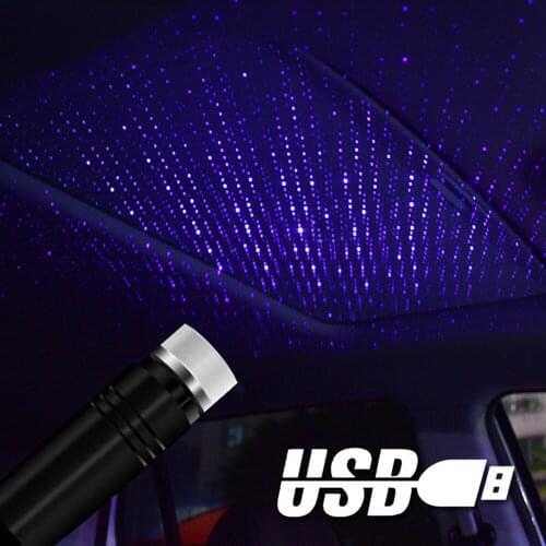 LED Car Roof Star Night Light USB Decorative Lamp for peugeot 206 207 208 307 308 407 508 2008 3008 for citroen c4 c5 c3