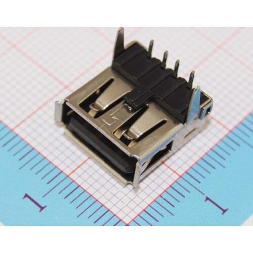 USB Connector A/F type,Right angle 90degree, 100pcs/lot, High Reputed quality! Free ship
