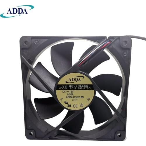 NEW FOR ADDA AD1212UB A7BGL 12025 High Airflow PMW FAN 120X25MM 12V Computer CPU Cooler 12CM 4 wire temperature control box fan
