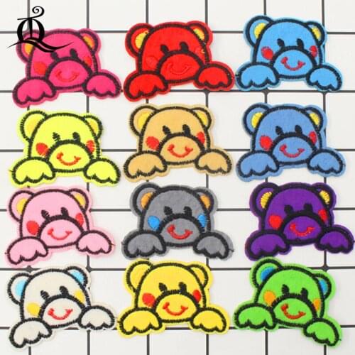 Mix 12/lots fruit heart cartoon DIY fashion fine embroidery cloth patches patches clothing jeans trumpet childrens stickers C21