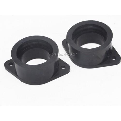 2pcs Carburetor Intake Manifold Boot Carb Insulator fit for Kawasaki KZ 440 80-83 KZ440A KZ440B/G
