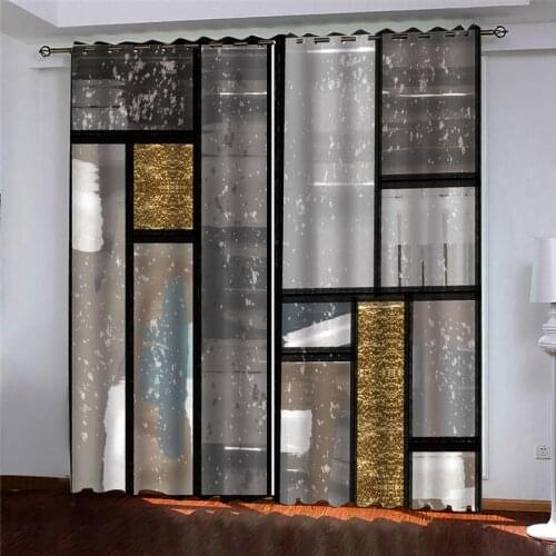 2020 custom 3d curtains Creative for living room simple bedroom design 3D stereoscopic cortinas cocina Blackout window