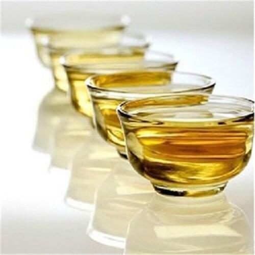 6pcs Glass cup,60ml Heat-Resistant teacup Dinkware Home office Bar Party lovely Gifts