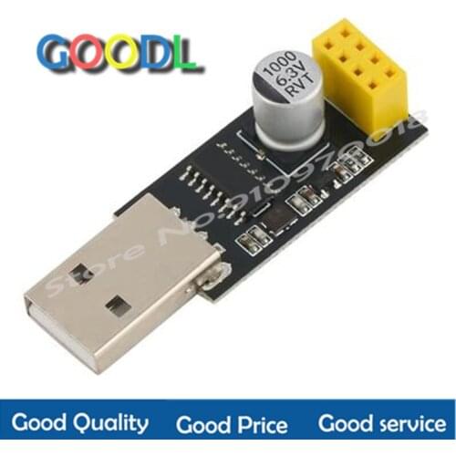 Adaptador de programador ESP01 UART GPIO0 ESP-01, adaptador ESP8266 CH340G USB a ESP8266 Serial, Módulo de placa de desarrollo W