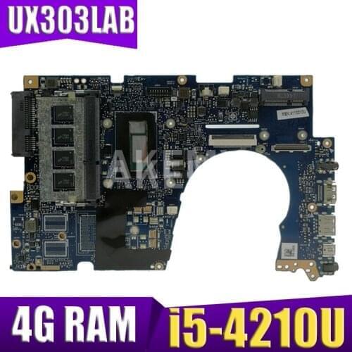 Akemy UX303LAB Laptop motherboard for ASUS UX303LA UX303LB UX303LN UX303LA UX303L U303L mainboard 4G RAM i5-4210U SR23Y
