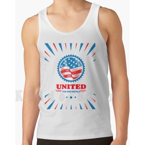 &amp ; Quot ; The Red Devils&amp ; Quot ; Design. Tank Tops Vest Sleeveless Td Is Red British Football The Red Devils