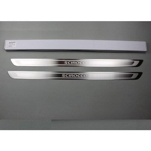 Car Accessories 304 stainless steel Lengthened thin Scuff Plate / Door Sill for Volkswagen Scirocco Car covers,Car-Styling