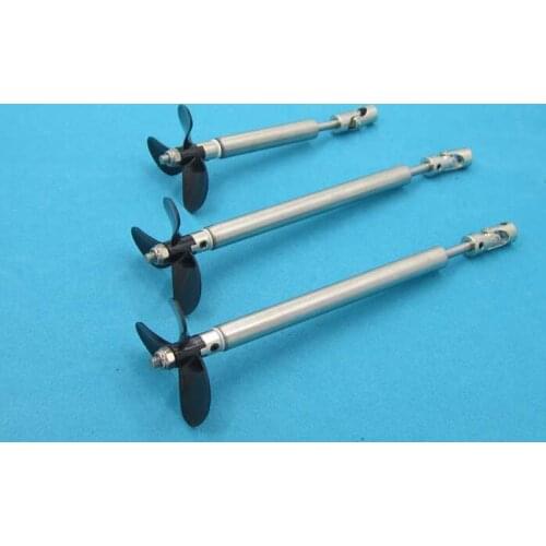 Free Shipping RC Boat Shaft Kit 4mm Motor Drive Shaft+Propeller Screw+Universal Joint+Bushing+Bearings Spare Parts For RC Boat