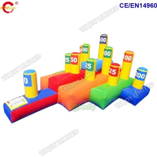Free air shipping inflatable toss game inflatable hoopla toss games for sale, portable inflatable throwing toss carnival game
