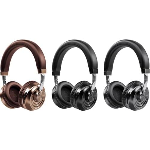 Head-Mounted Wireless Headset Metal Bluetooth 5.0 Headset Sports Headset for iPhone Samsung Xiaomi Huawei