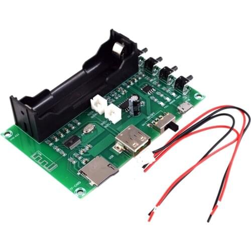 HOT-XH-A150 Lithium Battery Bluetooth Digital Power Amplifier Board 5W+5W Mouth Power DIY Small Speaker Rechargeable for Android