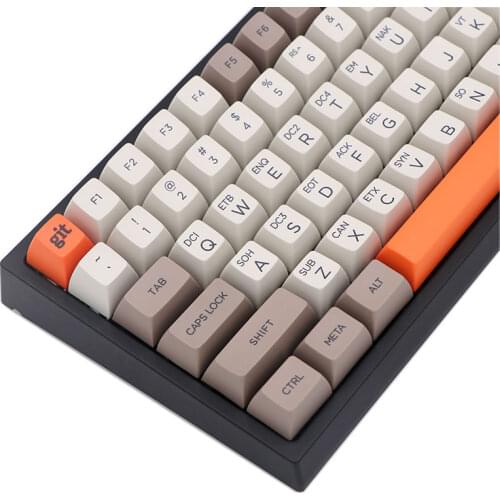 Keypro ASCII control code SA thermal sublimation PBT keycap mechanical keyboard 139 key for gh60 xd60 xd84 87 104 660