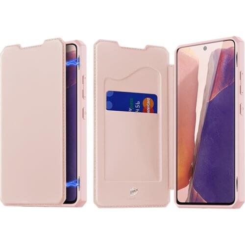 For Samsung Galaxy NOTE 20 DUX DUCIS Skin X Series Leather Wallet Case Flip Case Magnetic Closure Super Fashion Top PU+TPU