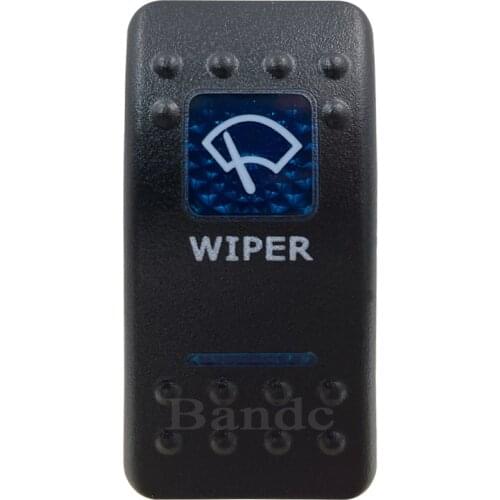 Cover Cap Only！Car Boat RV WIPER Rocker Switch Cover Cap Blue Window Labeled Control Cap Accessories