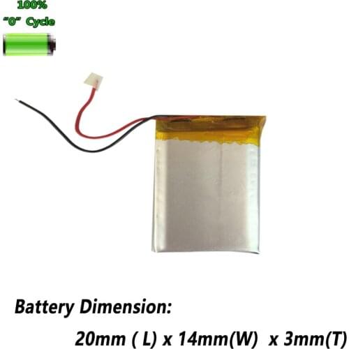 Li-po 3.7V 70mAh 301420 Battery For Smart Watch MP3 Mp4 DVR Bluetooth headset GPS PDA Camera Toys Batterie Accumulator AKKU